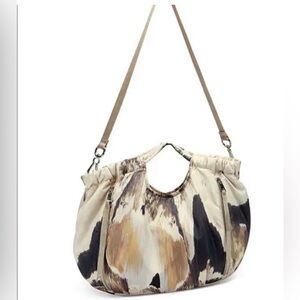 Two by Vince Camuto Tan and Black Shoulder Bag